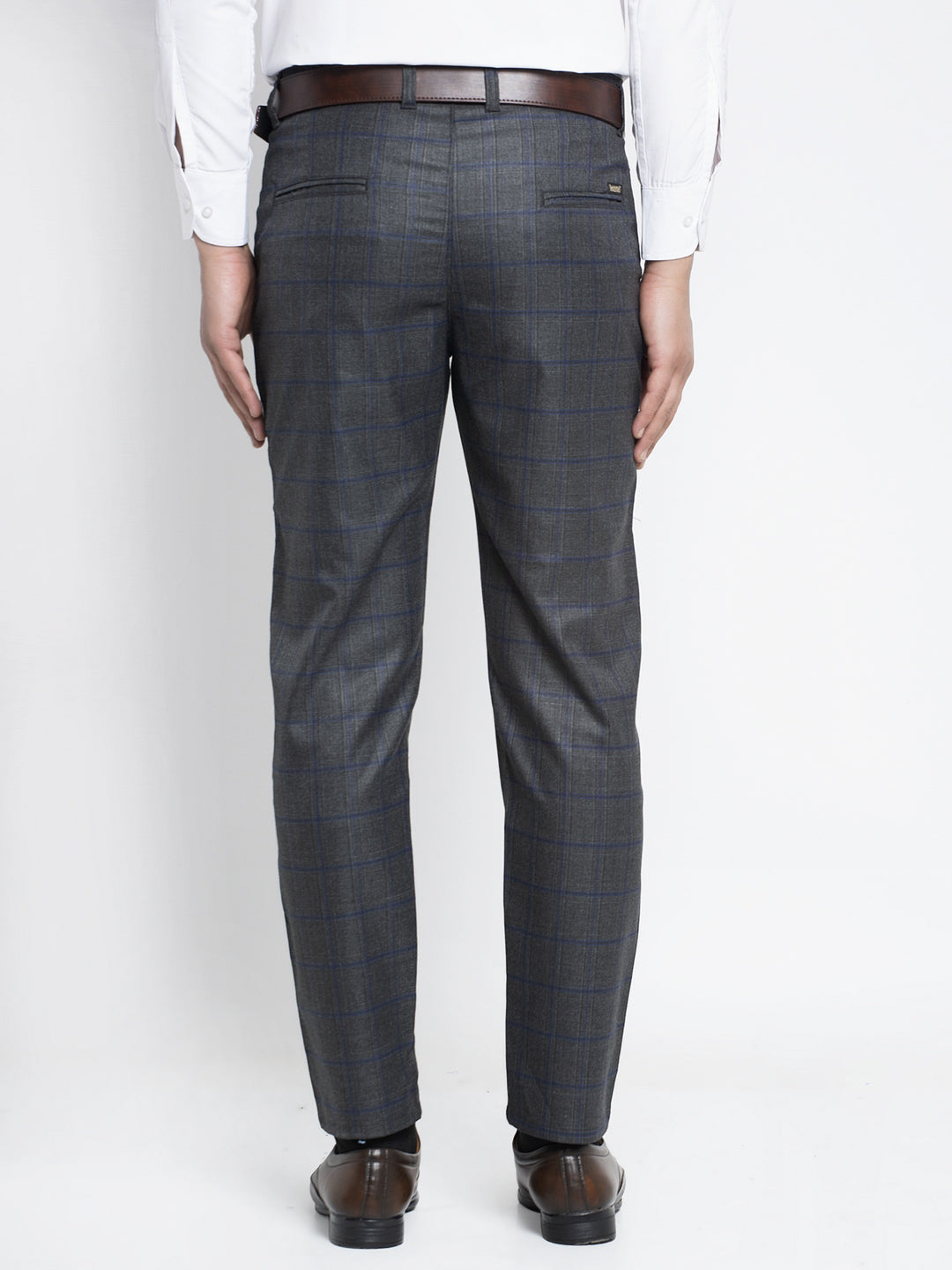 Jainish Men's Black Formal Trousers ( FGP 261Black ) | Swadesiicart