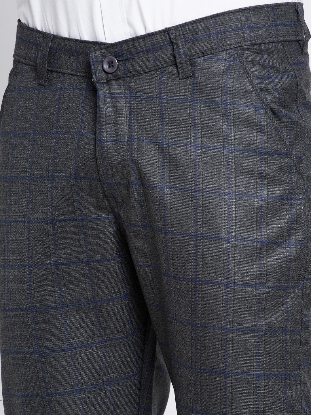 Jainish Men's Black Formal Trousers ( FGP 261Black ) | Swadesiicart