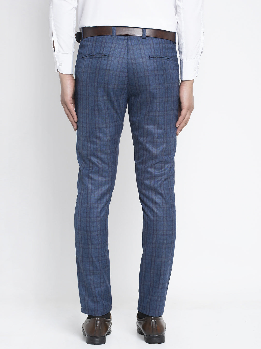 Jainish Men's Navy Formal Trousers ( FGP 261Navy ) | Swadesiicart