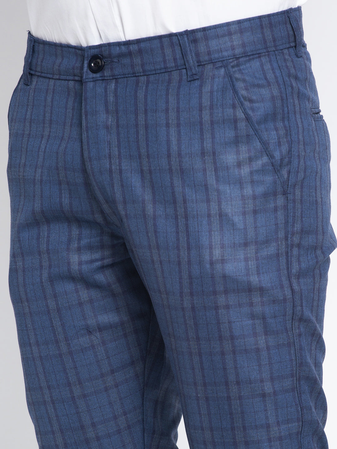 Jainish Men's Navy Formal Trousers ( FGP 261Navy ) | Swadesiicart