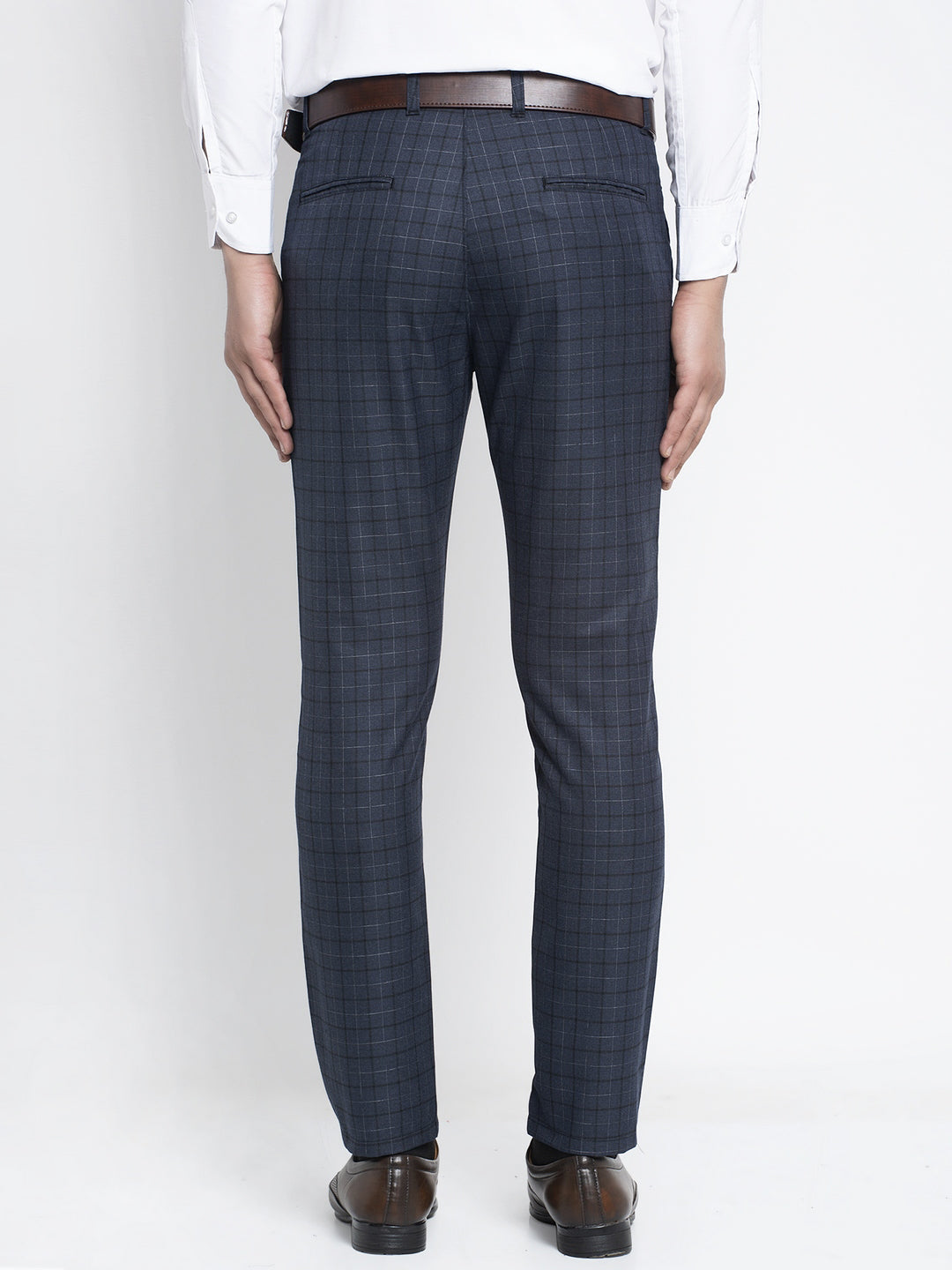 Jainish Men's Black Formal Trousers ( FGP 263Charcoal ) | Swadesiicart
