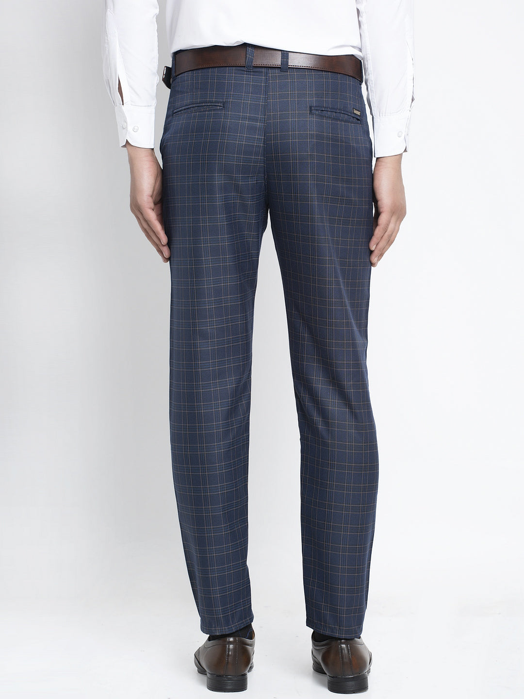 Jainish Men's Navy Formal Trousers ( FGP 264Navy ) | Swadesiicart