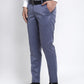 Jainish Men's Blue Cotton Solid Formal Trousers ( FGP 265Navy ) | Swadesiicart
