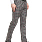 Jainish Men's Grey Cotton Checked Formal Trousers ( FGP 267Grey ) | Swadesiicart