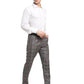 Jainish Men's Grey Cotton Checked Formal Trousers ( FGP 267Grey ) | Swadesiicart