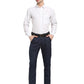 Jainish Men's Navy Blue Cotton Checked Formal Trousers ( FGP 267Navy ) | Swadesiicart
