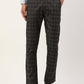 Jainish Men's Black Tartan Checked Formal Trousers ( FGP 271 Black ) | Swadesiicart