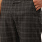 Jainish Men's Black Tartan Checked Formal Trousers ( FGP 271 Black ) | Swadesiicart