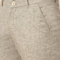 Jainish Men's Beige Linan Cotton Formal Trousers ( FGP 273 Beige ) | Swadesiicart