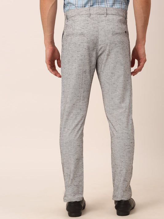 Jainish Men's Grey Linan Cotton Formal Trousers ( FGP 273 Grey ) | Swadesiicart
