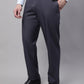 Jainish Men's Grey Tapered Fit Formal Trousers | Swadesiicart