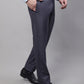 Jainish Men's Grey Tapered Fit Formal Trousers | Swadesiicart