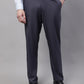Jainish Men's Grey Tapered Fit Formal Trousers | Swadesiicart
