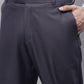 Jainish Men's Grey Tapered Fit Formal Trousers | Swadesiicart