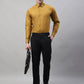 Jainish Men's Black Tapered Fit Formal Trousers | Swadesiicart