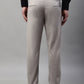 Jainish Men's Light Grey Tapered Fit Formal Trousers | Swadesiicart