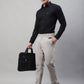 Jainish Men's Light Grey Tapered Fit Formal Trousers | Swadesiicart