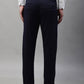 Jainish Men's Navy Blue Tapered Fit Formal Trousers | Swadesiicart