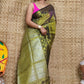 Exclusive Collection Pista Beautiful Tissue Benarasi Saree - Swadesiicart