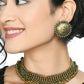 Mominos Fashion Johar Kamal Oxidised Gold-Polished Brass Finish Ghungroo Design Choker Set | Swadesiicart