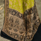 Joban Fashion Green Crepe Chiffon Pure Handloom Banarasi Silk Saree | Swadesiicart