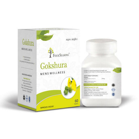 Four Seasons Gokshura Mens Wellness Tablet - Swadesiicart