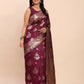 Astita Banarasi Silk Purple Saree | Swadesiicart