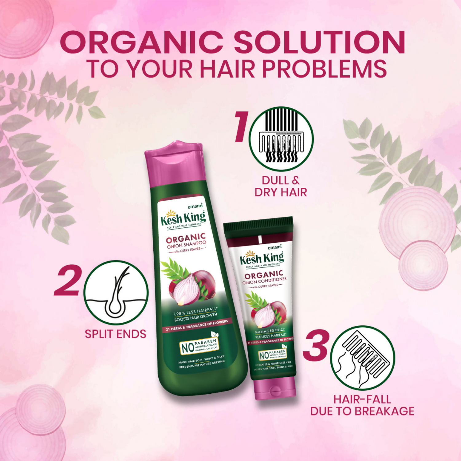 Emami Kesh King Organic Onion Conditioner - Swadesiicart
