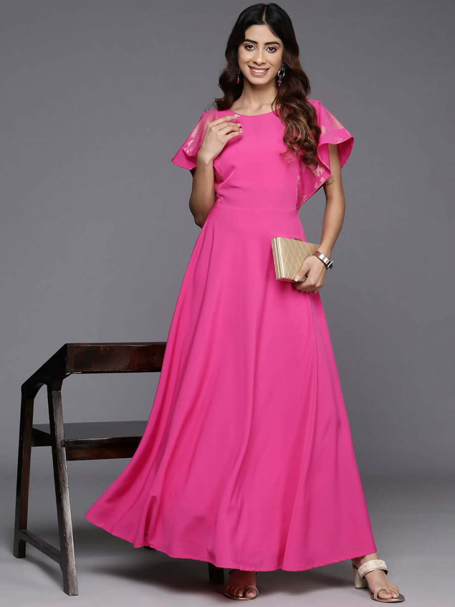 Ahalyaa Women's Traditional wear Dress - Pink | Swadesiicart