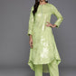 Ahalyaa Women's Traditional wear Kurta Set - Green | Swadesiicart