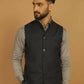 Even Apparels Nehru Jacket With Welt Pockets - Blue | Swadesiicart