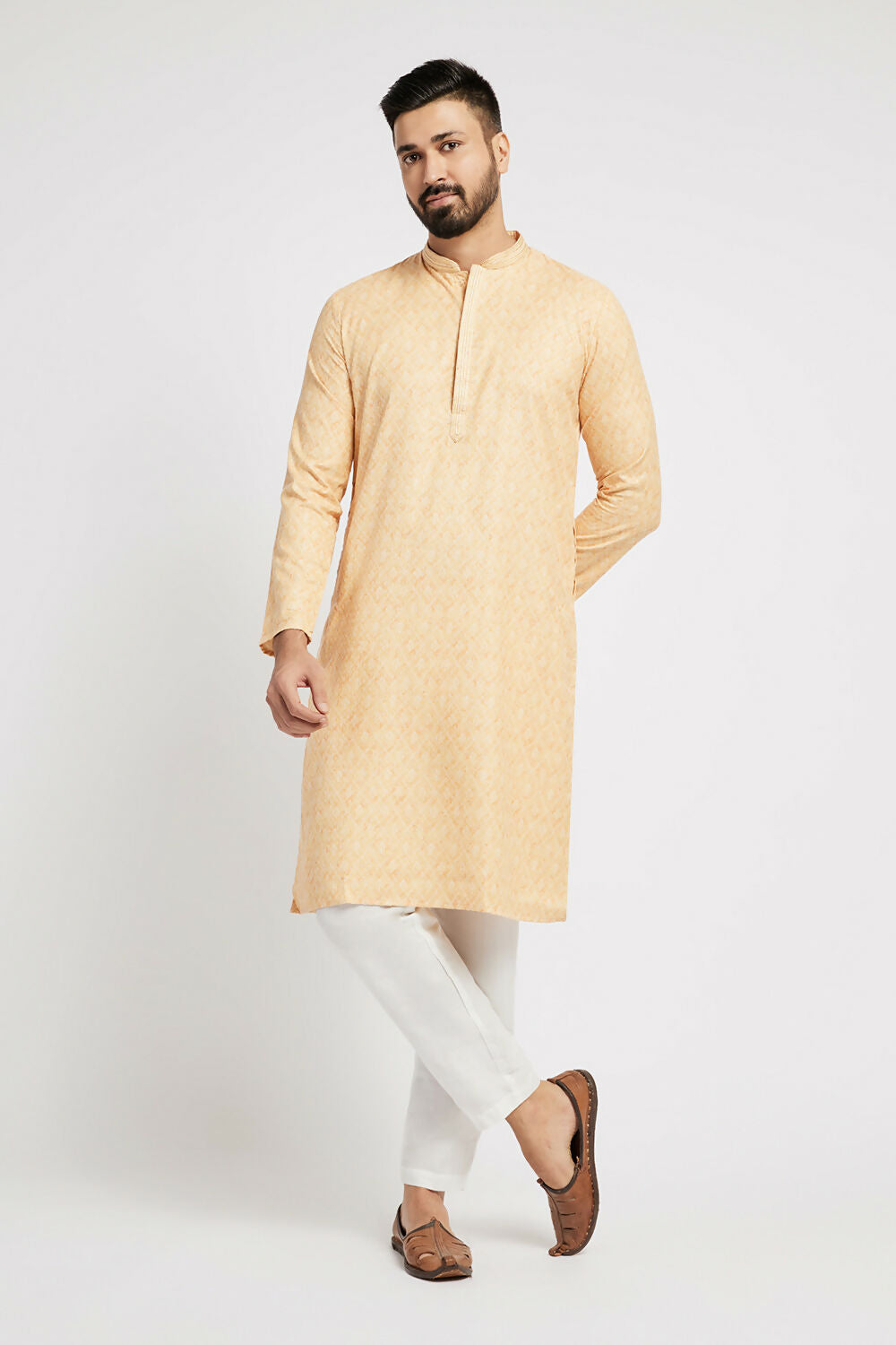 Ethnic India Yellow Men's Kurta | Swadesiicart