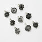 NVR Women's Set of 9 Silver-Plated German Silver Nose Pins | Swadesiicart
