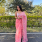 Vamsee Samriddhi Pink Organza Saree - Swadesiicart