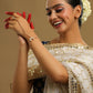 Ruby Raang Gold Chand Kundan Haath Phool | Swadesiicart