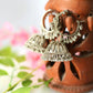 Mominos Fashion Johar Kamal Oxidised Silver-Plated With Ghungroo Jhumkas - Swadesiicart
