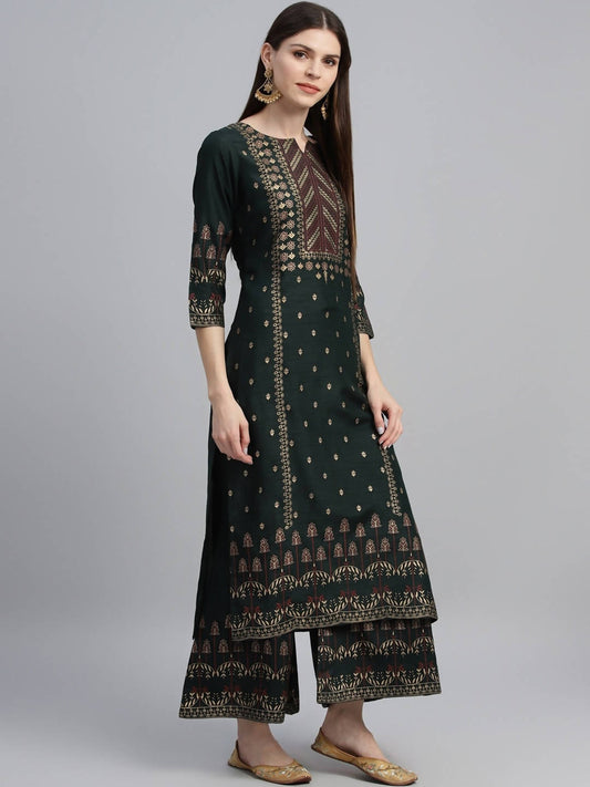 Cheera Printed Kurta Palazzo set (CH117KP) - Cheera