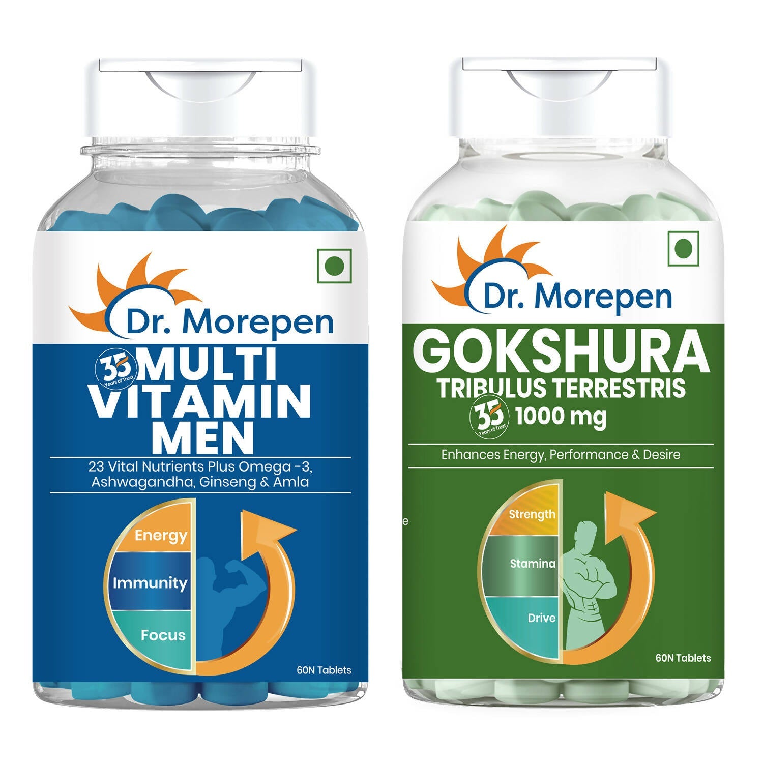 Dr. Morepen Gokshura & Multivitamin Men Tablets Combo - Dr Morepen