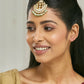 Nuyug 22K Gold-Plated Crystal & Pearl Studded Matha Patti | Swadesiicart