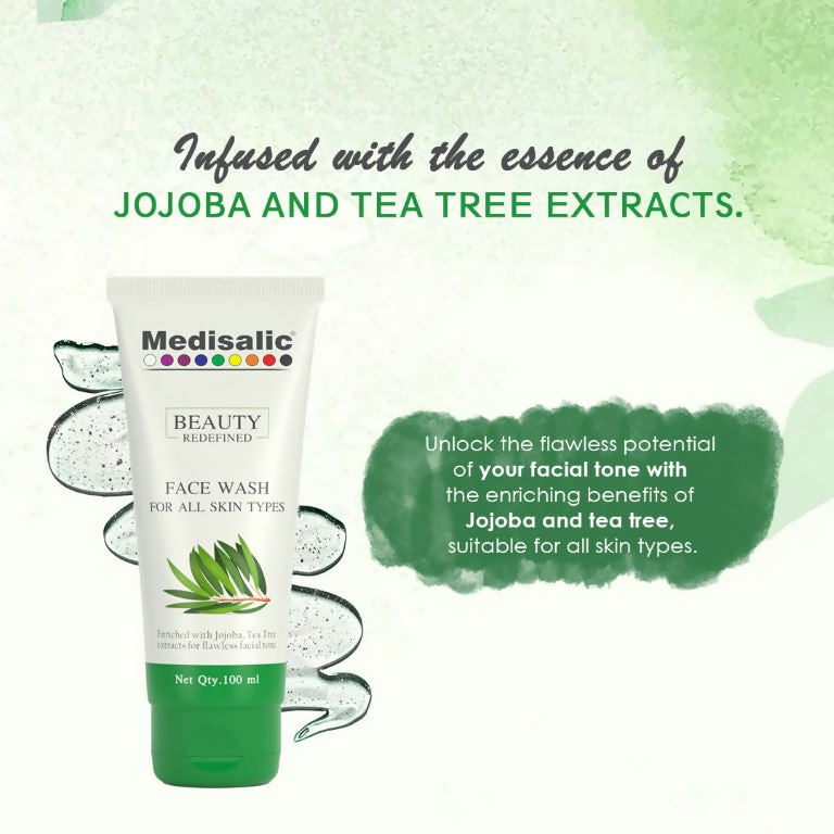Torque's Medisalic Face Wash Enriched With Jojoba And Tea Tree Extracts For All Skin Types - Swadesiicart