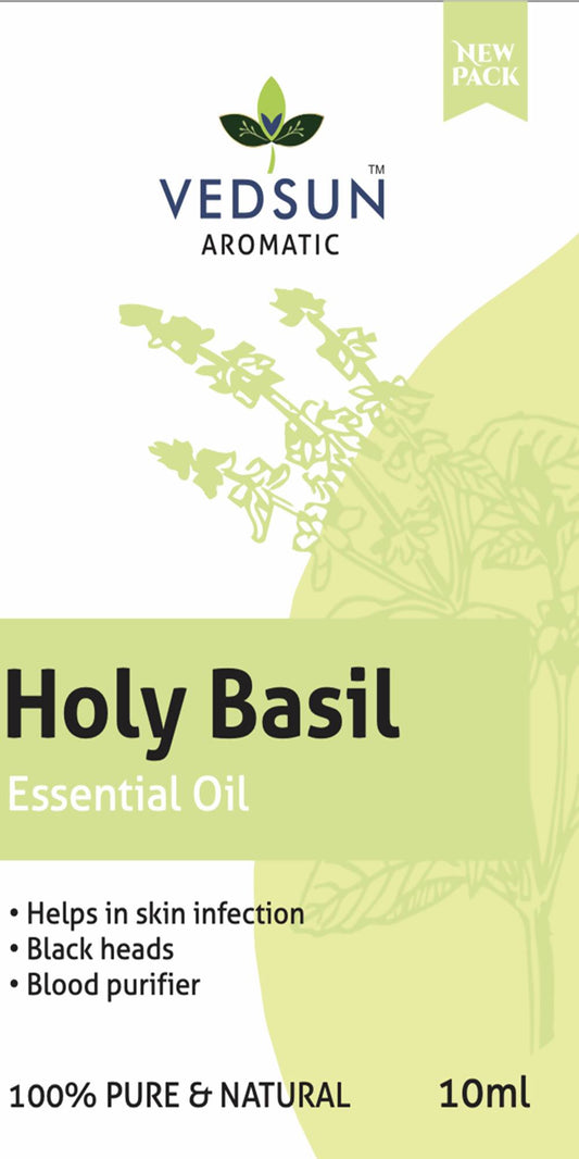 Vedsun Naturals Tulsi/Holy Basil Oil Pure & Organic for Skin - Swadesiicart