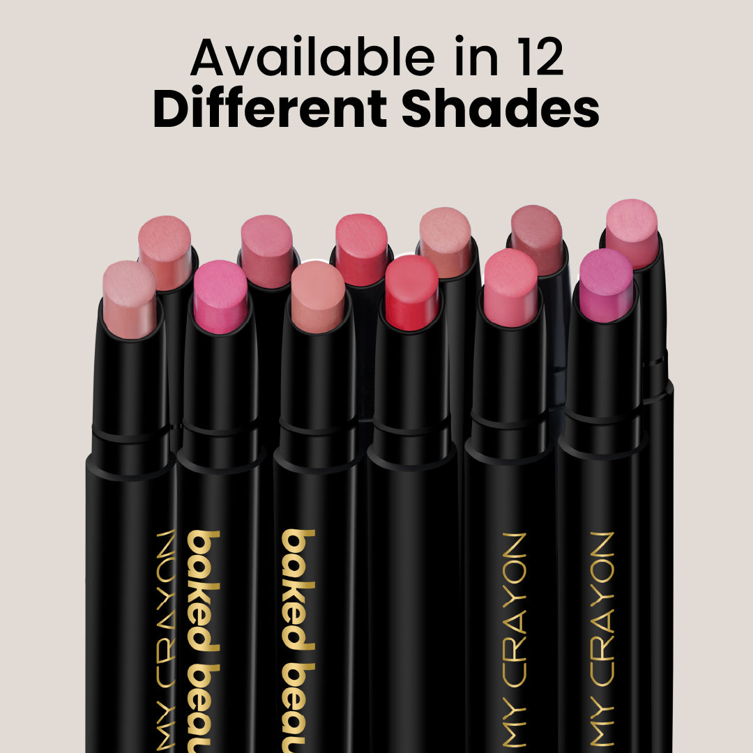 Baked Beauty Lipstick Crayon Set (Pack Of 3) - My Crayon Midnight Kiss