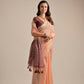 Vishnu Weaves Women's Peach Muga Cotton Woven Saree with Blouse - Swadesiicart