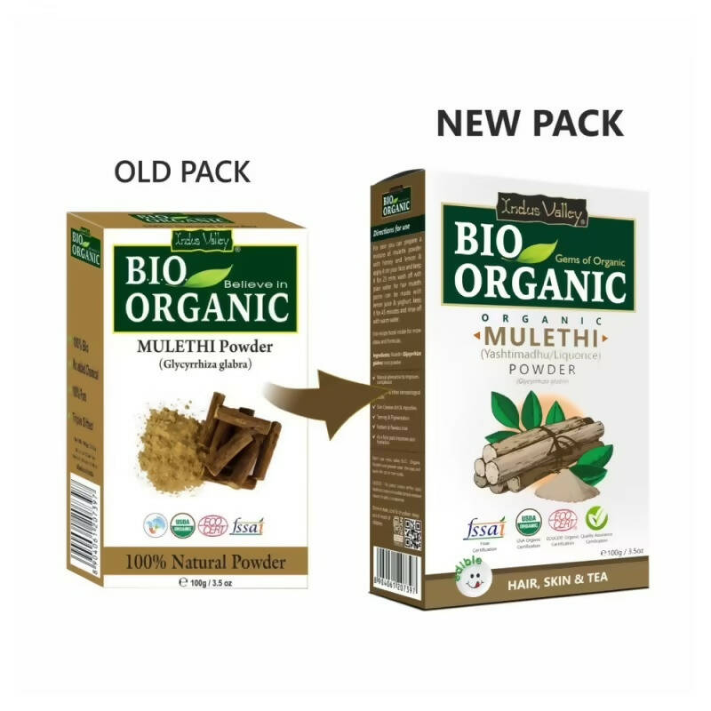Indus Valley Bio Organic 100% Natural Mulethi Powder - Swadesiicart