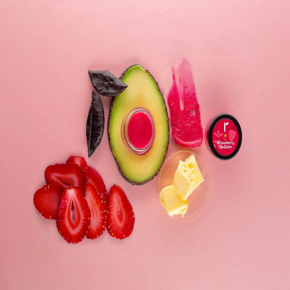 Rivona Naturals Strawberry Lip Balm - Swadesiicart