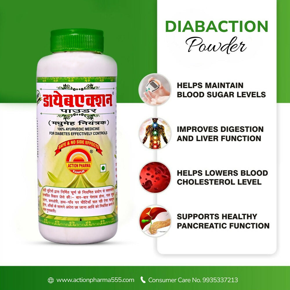 Action Pharma Diabaction Powder | Swadesiicart