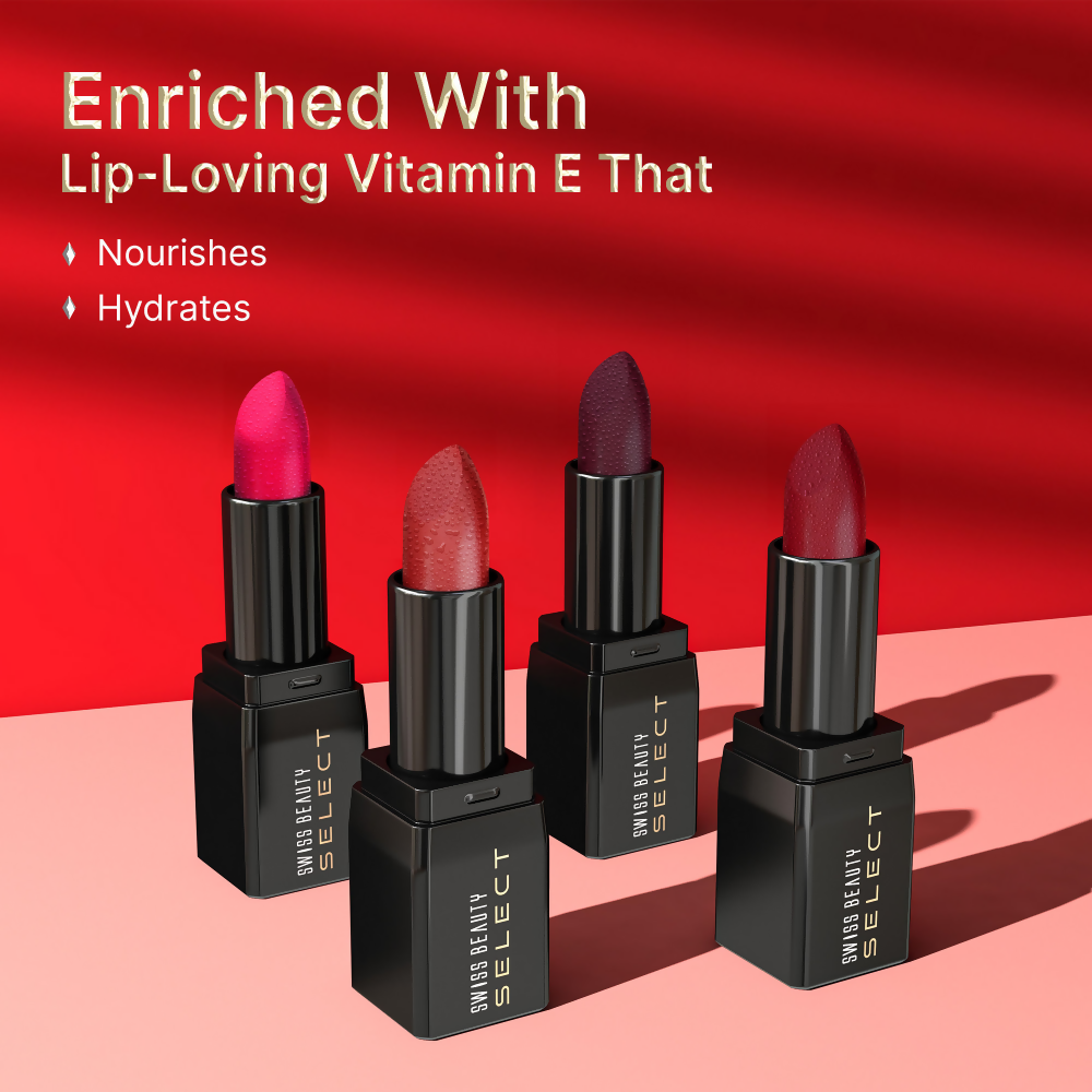 Swiss Beauty Select Dare To Matte Lipstick - 1 Paradise Nude | Swadesiicart