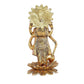 Kridaykraft Gold-Polished Narayan/Vishnu Standing On Lotus Metal Statue - Swadesiicart