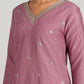 Aavyora Women’s Lavender Embroidered Kurta Set with Dupatta - Swadesiicart