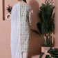 Jyoti Fashion Women's Off White Cotton Floral Digital Printed Kurta with Trouser & Dupatta | Swadesiicart